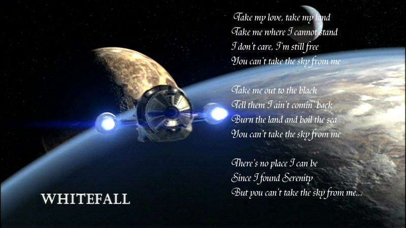 Whitefall wallpaper with ballad of serenity