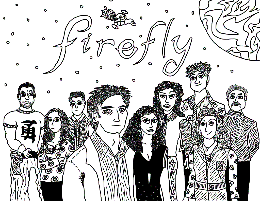 Serenity's Crew Lineart - v. 1.5