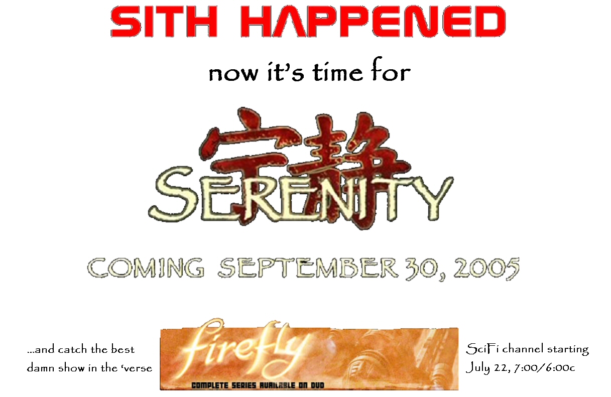 Flyer to promote FF/Serenity to StarWars Fans v2