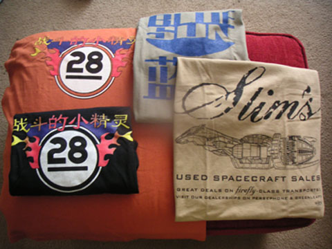 Blue Sun (and other) shirts - WonderCon giveaway