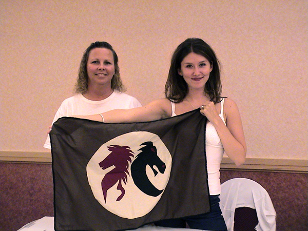 Jewel at DreamCon with Browncoat Flag