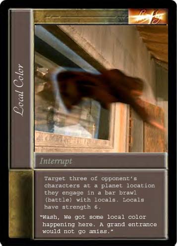 Local Color CCG Card prototype