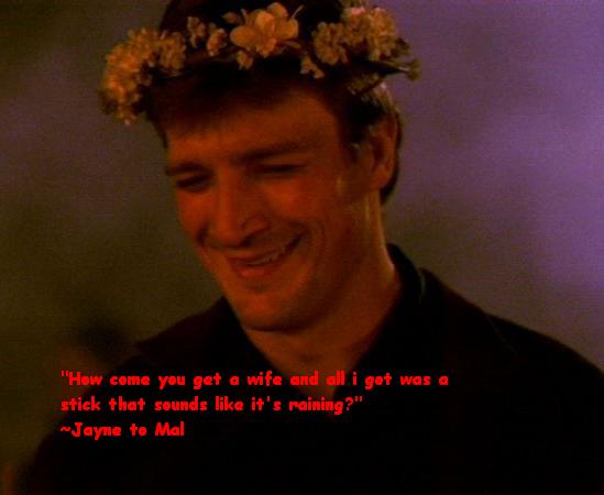 Mal in his wedding hat!