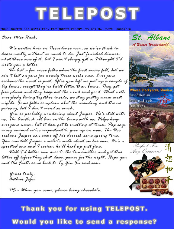 Letter from the Rim