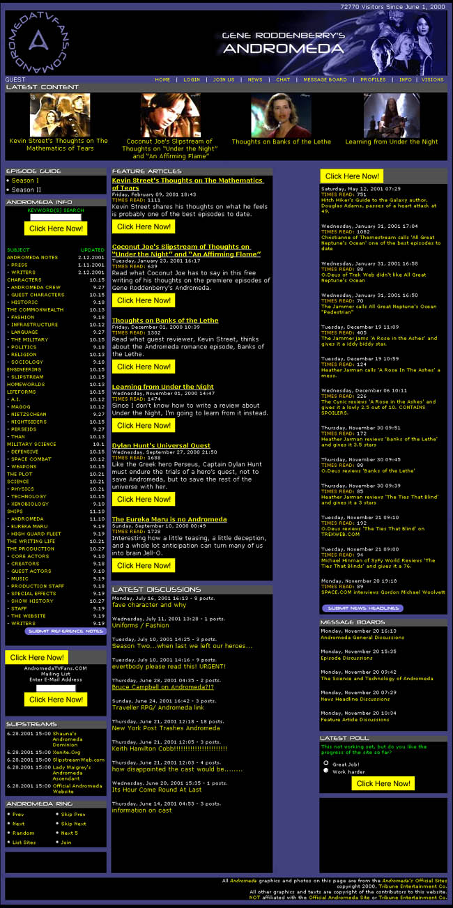 Andromedatvfans screen capture