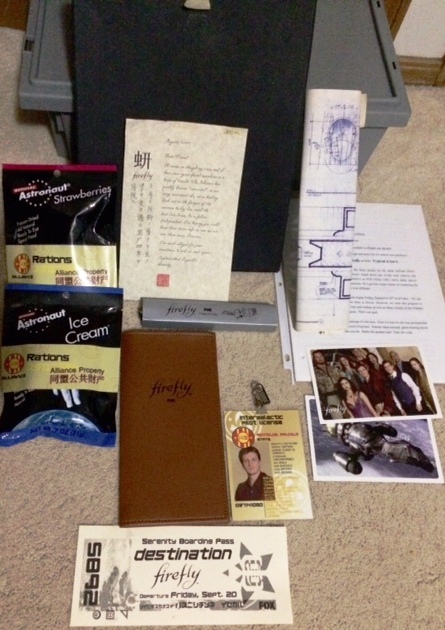2002 FIREFLY - Cargo Crate Press Kit (Almost complete) 
