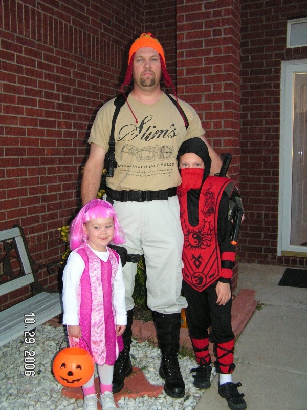The kids and I - Happy Halloween