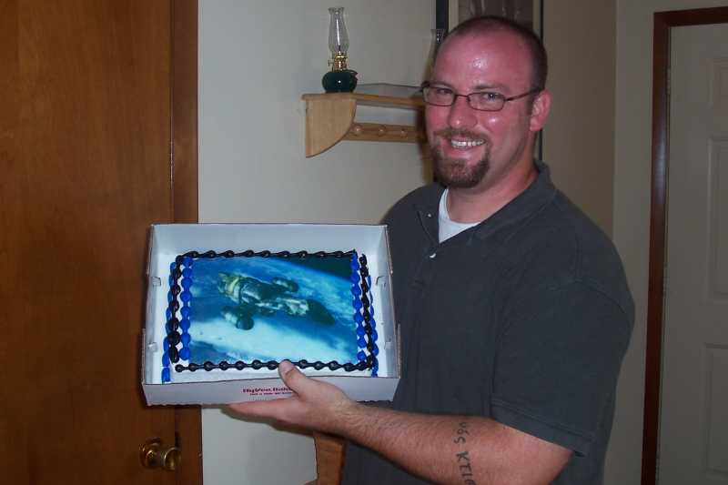 Shiny birthday cake! (or: "My wife loves me")