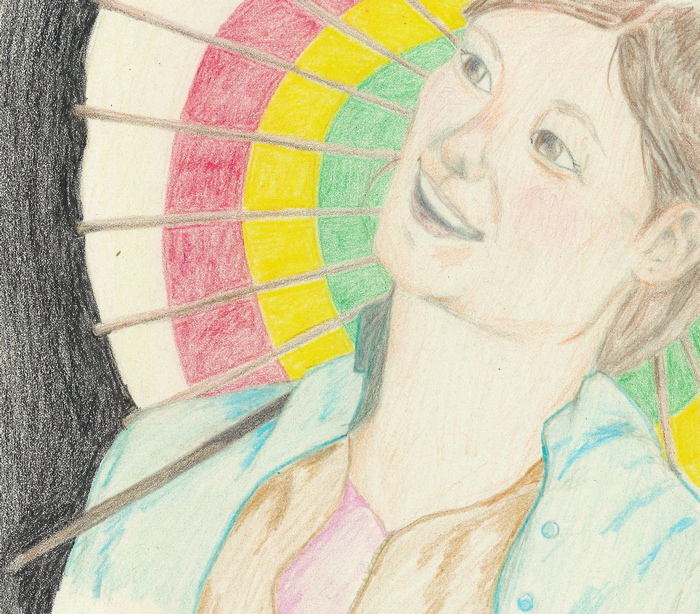 Kaylee drawing in crayon