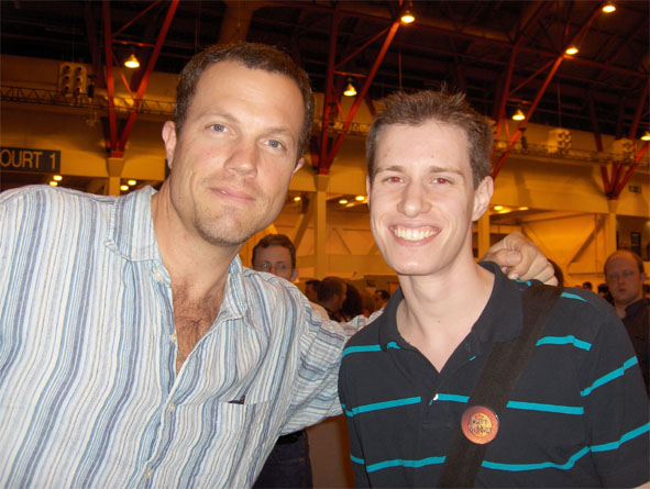 Adam Baldwin and Buttmonkey at London Film & Comic Con