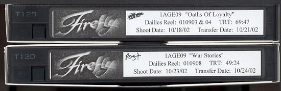 Firefly tape spines