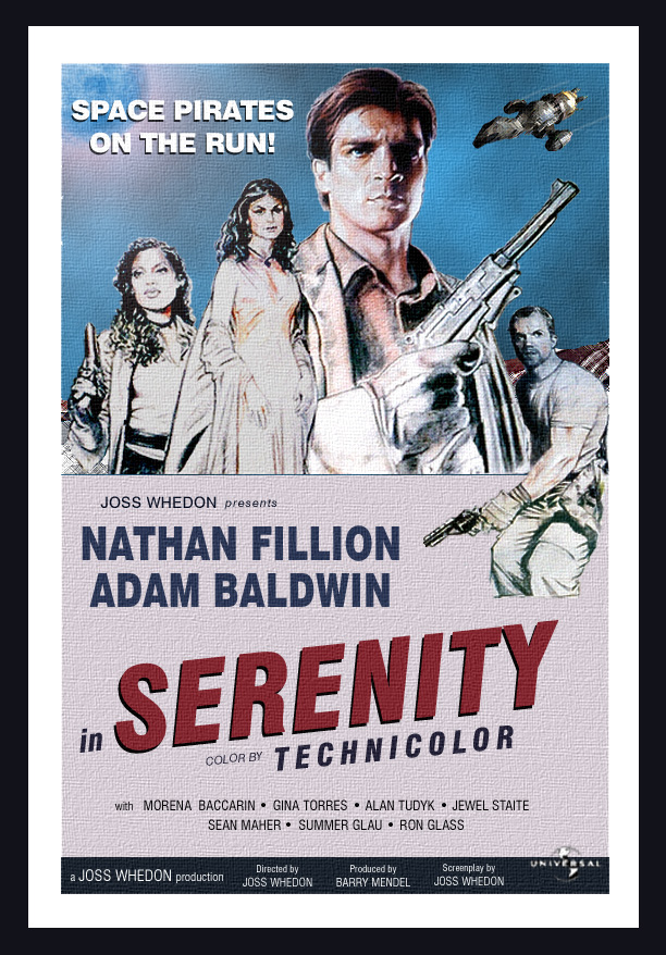 Retro "Serenity" Movie Poster