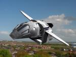 Shuttle in flight
