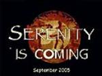 serenity promo?
