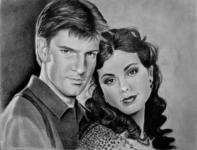 Mal and Inara by Joni Wagner