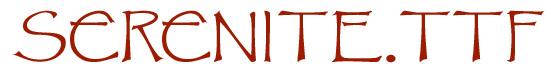 Serenity font. 