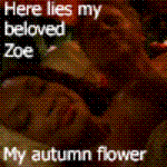 Here lies my beloved Zoe (animated icon)