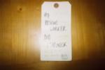 My name tag attached to my costume