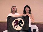 Jewel at DreamCon with Browncoat Flag