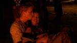Wash and Zoe by the fire - with a kiss