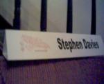 Name tent for use in the office